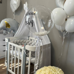 Nika Transformer Crib with Movable Side Wall White/Grey Nika Transformer Crib with Movable Side Wall White/Grey