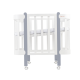 Gultiņa-transformers Nika ar kustīgu sienu White/Grey