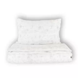 Duvet cover cot newborn 100x140cm with pillowcase - BOOMY'S WORLD OYSTER GREY 119 Duvet cover cot newborn 100x140cm with pillowcase - BOOMY'S WORLD OYSTER GREY 119