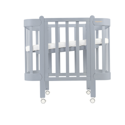 Nika Transformer Crib with Movable Side Wall Grey Nika Transformer Crib with Movable Side Wall Grey
