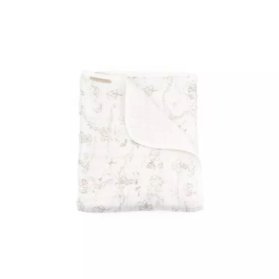 Bamboom Bērnu sega Nuvola 100×75 cm – BOOMY'S WORLD OYSTER GREY 119