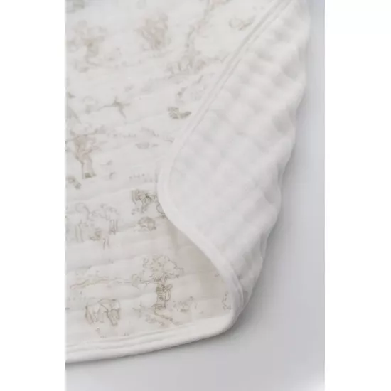 Bamboom Bērnu sega Nuvola 100×75 cm – BOOMY'S WORLD OYSTER GREY 119