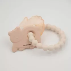 Bamboom Teether “Bear & Fish” – Soft Pink Bamboom Teether “Bear & Fish” – Soft Pink