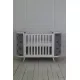 Gultiņa-transformers Boho ar kustīgu sienu White/Grey Velour