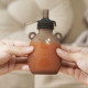 Haakaa Happii Bear silikona maisiņš biezeņiem/sulam 500 ml Grey