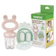 Haakaa Fresh Food Feeder Mini Combo silikona komplekts - fīderis un saldēšanas forma, Blush Pink