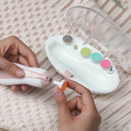 Haakaa Baby Nail Care Set komplekts — droša elektriskā nagu vīlīte