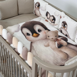 Cotton bed linen set "Penguins" Cotton bed linen set "Penguins"