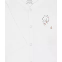 Bodijs Livly Teddy Tay Full Snap Body White
