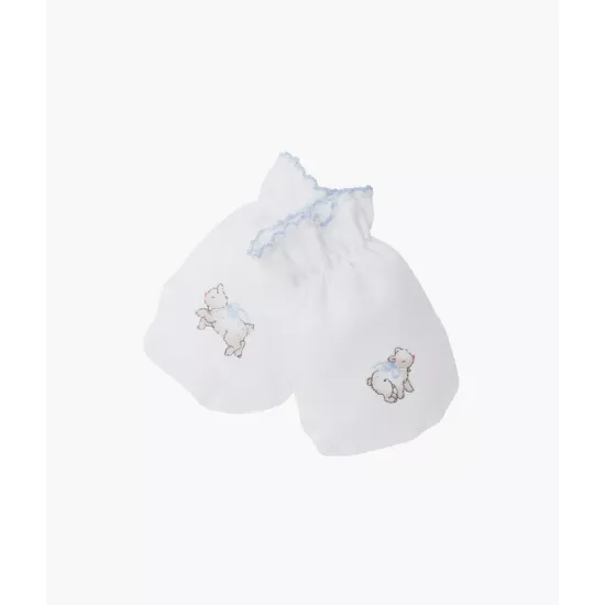 Cimdi Livly Counting Sheep Hand Knits Blue Onesize