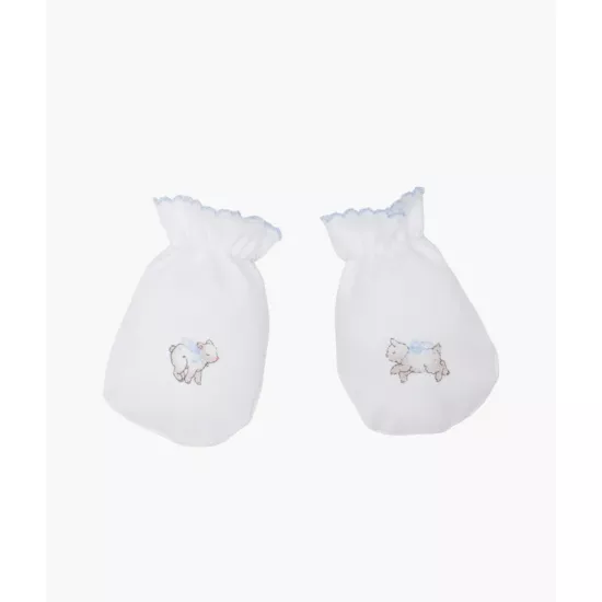 Cimdi Livly Counting Sheep Hand Knits Blue Onesize