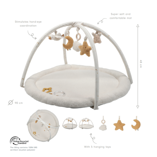 Little Dutch aktivitāšu rotaļu paklājiņš´Newborn Naturals´ GRS