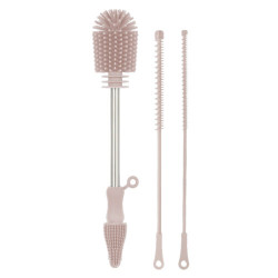 Haakaa Silicone Cleaning Brush Kit Blush Haakaa Silicone Cleaning Brush Kit Blush