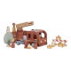 Ugunsdzēsēju mašīna Little Dutch Fire Truck Set FSC