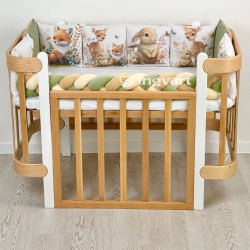 Cotton bed linen set  "Woodland Animals"