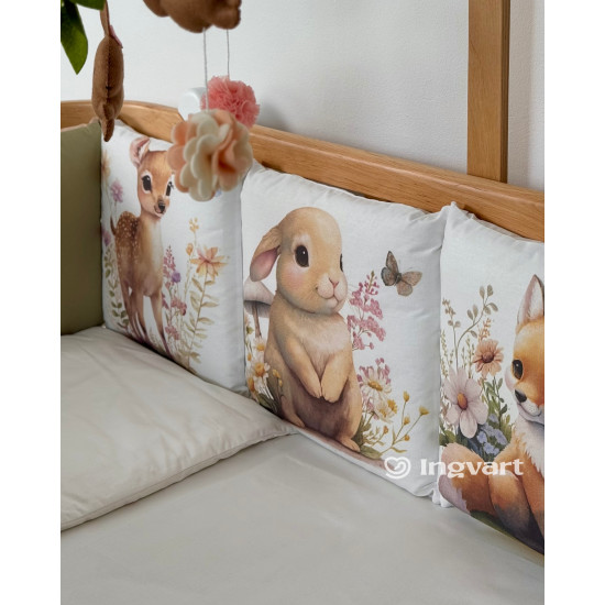Kokvilnas gultas veļas komplekts "Woodland Animals"