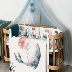 Cotton bed linen set  "Ocean Adventures"