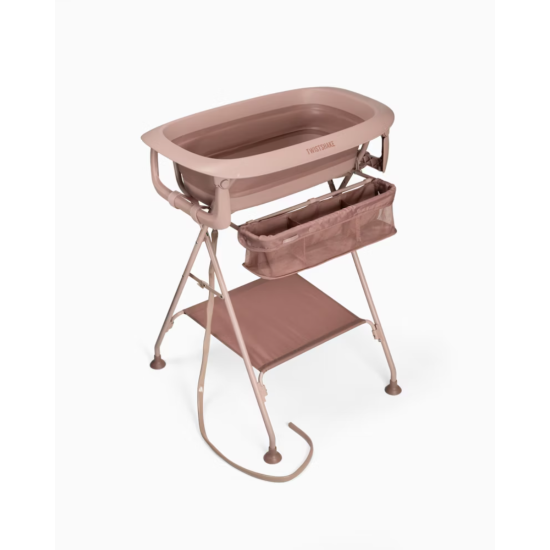 Vanniņa Ar Statīvu Twistshake Luxury Bath Kit Faded Pink