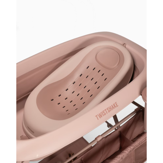 Vanniņa Ar Statīvu Twistshake Luxury Bath Kit Faded Pink
