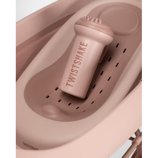 Vanniņa Ar Statīvu Twistshake Luxury Bath Kit Faded Pink