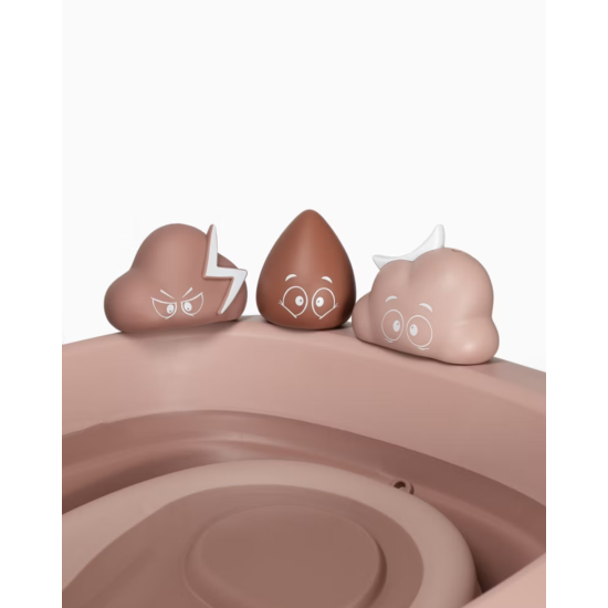 Vanniņa Ar Statīvu Twistshake Luxury Bath Kit Faded Pink