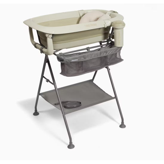 Vanniņa Ar Statīvu Twistshake Luxury Bath Kit Faded Beige