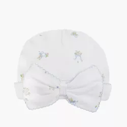 Livly Roses And Ribbons Bow Hat White Livly Roses And Ribbons Bow Hat White
