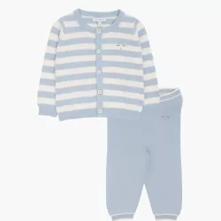 Livly Stripes Knit Set Blue Livly Stripes Knit Set Blue