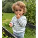 Livly Komplekts Stripes Knit Set Blue