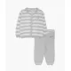 Livly Komplekts Stripes Knit Set Grey
