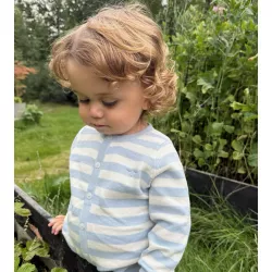 Livly Komplekts Stripes Knit Set Grey