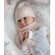 Bērnu cepure Livly Cable Knit Hat Oat, 100% Kašmirs