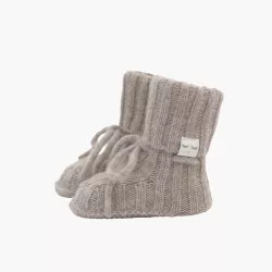Cable Knit Cashmere Footies Oat Cable Knit Cashmere Footies Oat