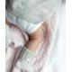 Kašmira zeķes Livly Cable Knit Cashmere Footies Oat