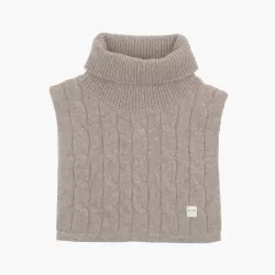 Cable Knit Cashmere Scarf Oat, One Size Cable Knit Cashmere Scarf Oat, One Size