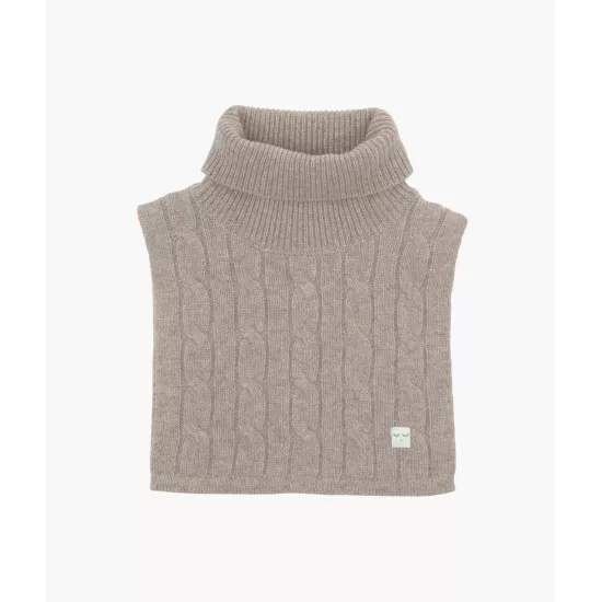 Kaklauts-šalle Cable Knit Cashmere Scarf Oat, One Size