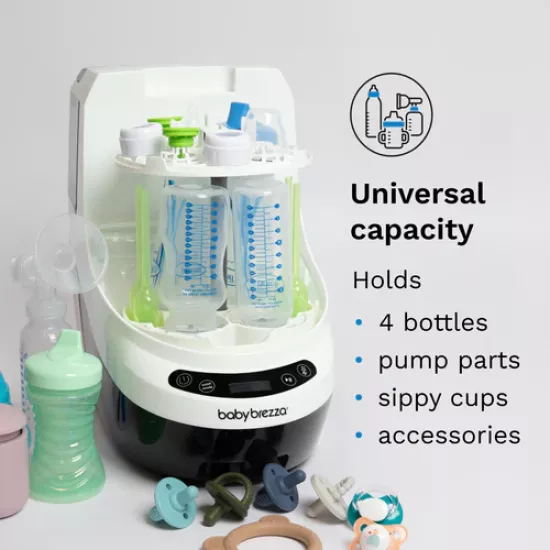 Bērnu pudelīšu mazgātājs un sterilizētājs Baby Brezza Bottle Washer Pro White