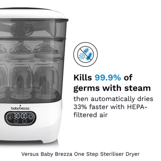 Baby Brezza One Step™ Pudeles Sterilizators un Žāvētājs Advanced