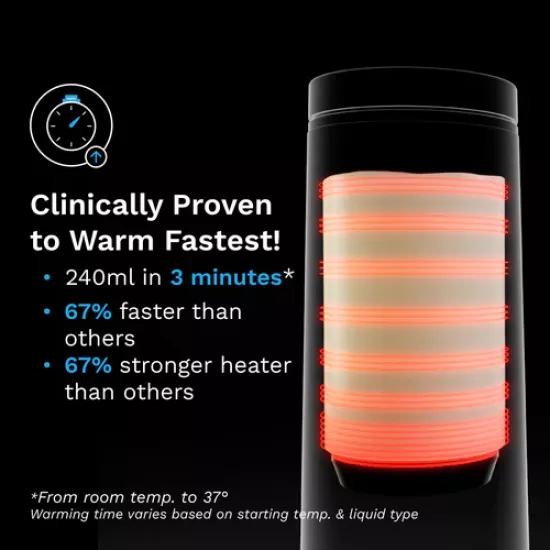 Portatīvais pudelīšu sildītājs Baby Brezza Superfast Portable Bottle Warmer