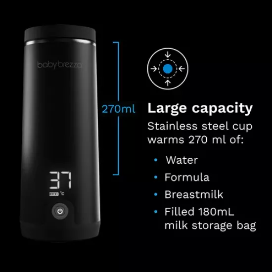 Portatīvais pudelīšu sildītājs Baby Brezza Superfast Portable Bottle Warmer