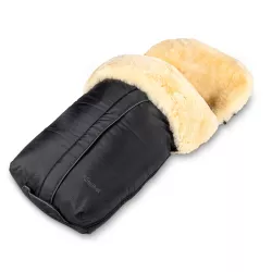 Aitas vilnas guļammaiss ratiem Fellhof Cortina Lambskin Footmuff Black Aitas vilnas guļammaiss ratiem Fellhof Cortina Lambskin Footmuff Black