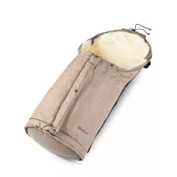 Fellhof baby carriage fur bag Hochsölden Lambskin Footmuff Beige-Melange Fellhof baby carriage fur bag Hochsölden Lambskin Footmuff Beige-Melange