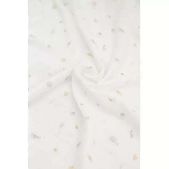 Bamboom Autiņš XL – 120x120 cm – SEALIFE 326