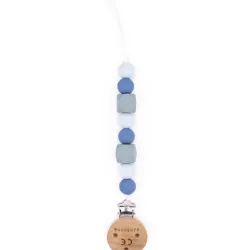 Pacifier Holder Bamboom - BLUE 07 Pacifier Holder Bamboom - BLUE 07