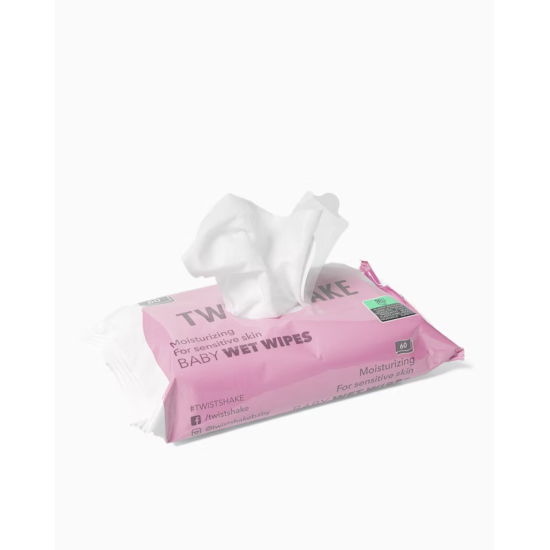 Twistshake 60x Baby Wet Wipes Mitras Salvetes Twistshake 60x Baby Wet Wipes Mitras Salvetes