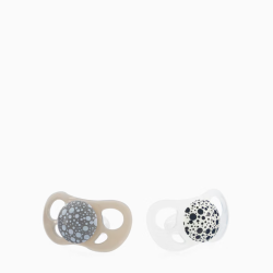 Twistshake 2x Pacifier 6+m Pastel Grey White Twistshake 2x Pacifier 6+m Pastel Grey White
