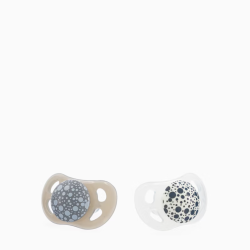 Twistshake 2x Pacifier 0-6m Pastel Grey White Twistshake 2x Pacifier 0-6m Pastel Grey White