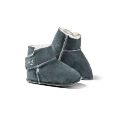 Fellhof KUSCHL Lambskin Baby Booties Blue-Grey Fellhof KUSCHL Lambskin Baby Booties Blue-Grey