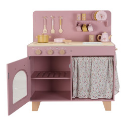 Little Dutch Wooden Play Kitchen with sound `Pink` FSC Little Dutch Wooden Play Kitchen with sound `Pink` FSC