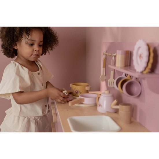 Little dutch Koka rotaļu virtuve ar skaņu `Pink` FSC Little dutch Koka rotaļu virtuve ar skaņu `Pink` FSC